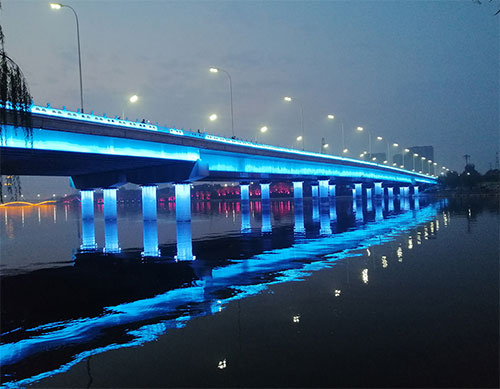 北京京杭大运河通州夜景